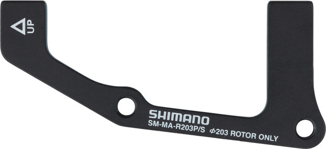 Shimano Adaptador de frenos de disco para discos de 203 mm - negro/RT IS auf PM
