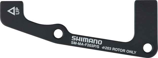 Shimano Disc Brake Adapter for 203 mm Rotors - black/front IS to PM
