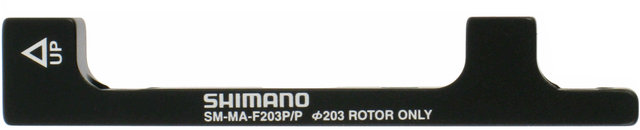 Shimano Adaptador de frenos de disco para discos de 203 mm - negro/PM 6" a PM +43 mm