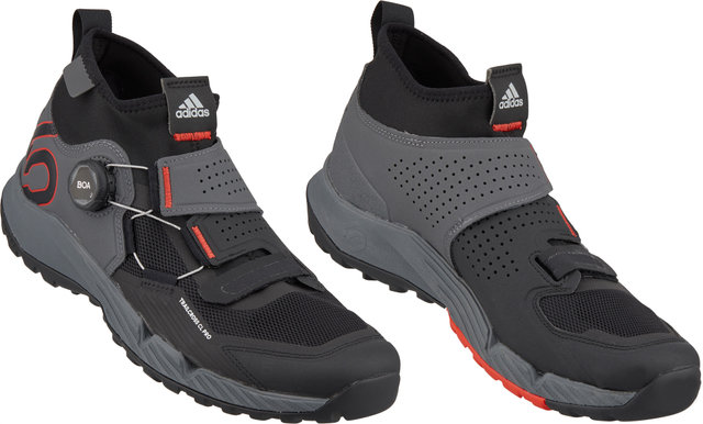 Five Ten Trailcross Pro Clip-In MTB Shoes - grey five-core black-red/42