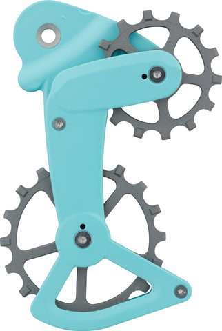 CeramicSpeed Galets de Dérailleur OSPW X Cerakote Coated Limited SRAM Eagle AXS - turquoise-silver/universal