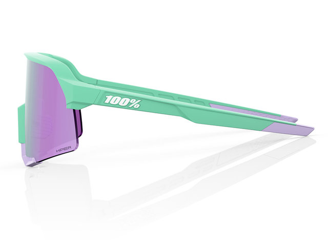 100% Lunettes de Sport S3 Hiper - soft tact mint/hiper lavender mirror