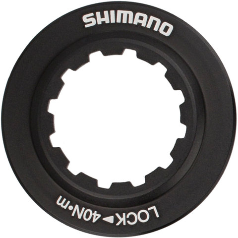 Shimano Disco de freno RT-MT900 Center Lock dentado interno p. XTR / Dura-Ace - negro-plata/180 mm