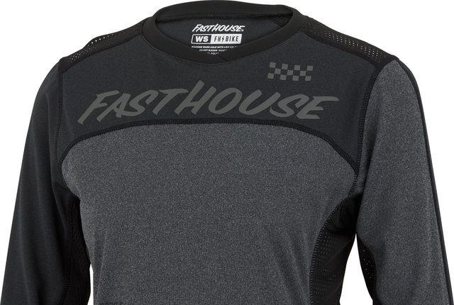 Fasthouse Classic Mercury L/S Women's Jersey - black-charcoal heather/S