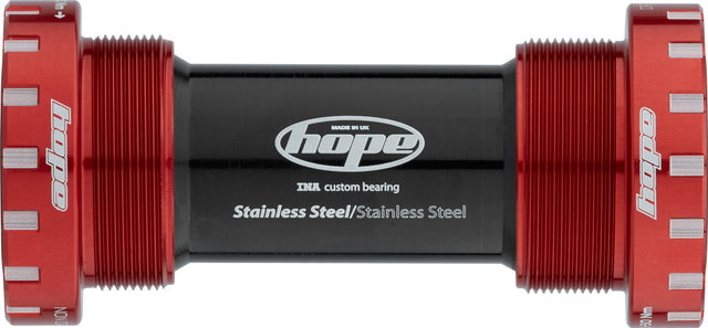 Hope Stainless Steel MTB Bottom Bracket - red/BSA 68/73