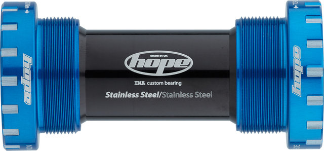 Hope Stainless Steel MTB Bottom Bracket - blue/BSA 68/73