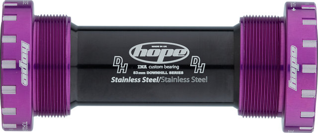 Hope Stainless Steel MTB Bottom Bracket - purple/BSA 83