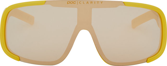 POC Aspire Mid Sports Glasses - aventurine yellow translucent/brown-silver mirror