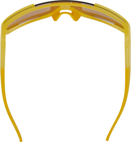 POC Lunettes de Sport Aspire Mid - aventurine yellow translucent/brown-silver mirror