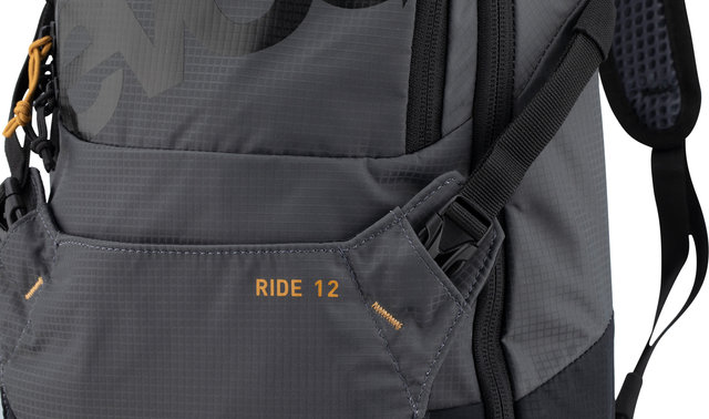 evoc Mochila Ride 12 - carbon grey-black/12 litros