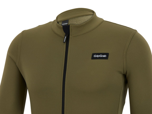 GripGrab Gravelin Merinotech Thermal L/S Jersey - olive green/M