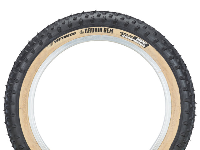 VEE Tire Co. Crown Gem MPC 16" Wired Tyre - skinwall/16x2.25