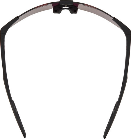 100% Hypercraft SQ Hiper Glasses - soft tact black/hiper red multilayer mirror