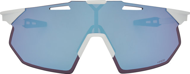 100% Hypercraft SQ Hiper Glasses - soft tact white/hiper blue multilayer mirror