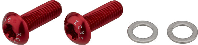 KCNC Flaschenhalterschrauben Torx - red/T25