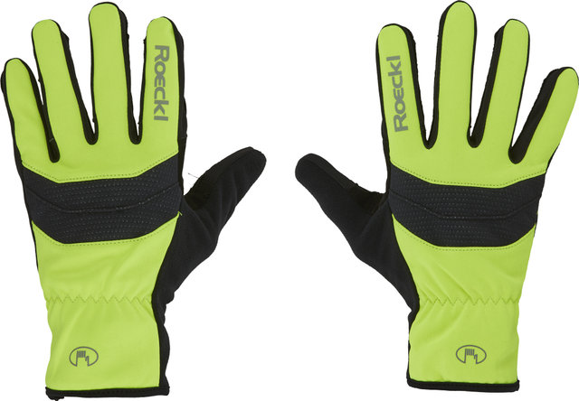 Roeckl Raiano Full Finger Gloves - fluo yellow/8