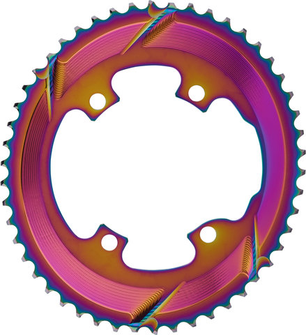 absoluteBLACK Oval Road 110/4 Chainring for Shimano Dura-Ace R9100 / Ultegra R8000 - rainbow/50 tooth