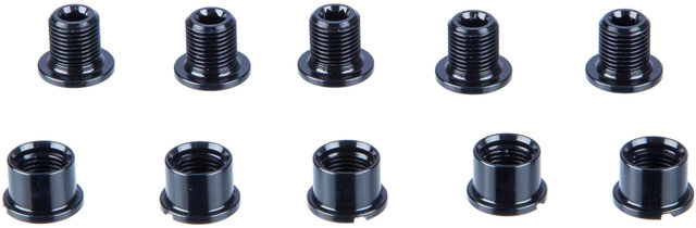 KCNC Long Chainring Bolt Set, Road M8 - black/universal