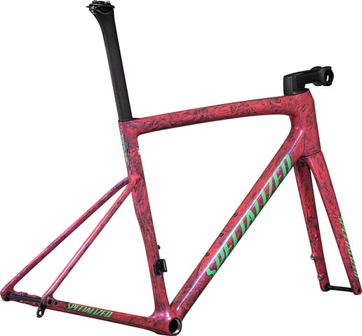 Specialized Tarmac SL8 Carbon Frame Kit - carbon-metallic vivid pink strata-electric green/54 cm