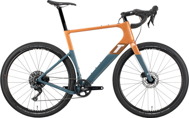 3T Bici Gravel Exploro Max GRX 1X Carbon - orange-grey/L