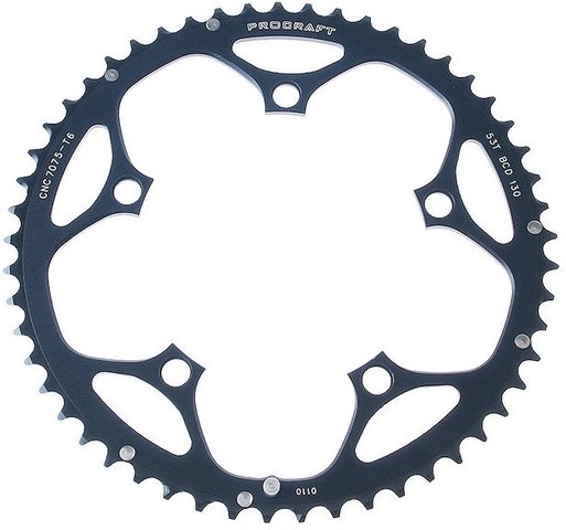 Procraft 9-speed, 5-arm, 130 mm BCD Chainring - black/53 tooth