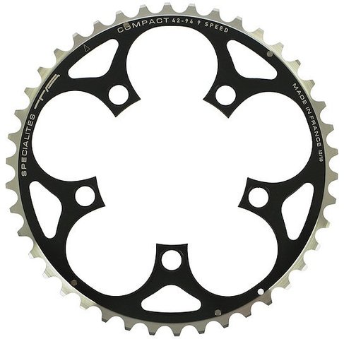 TA Compact Chainring, 5-arm, 94 mm BCD - black/42 tooth