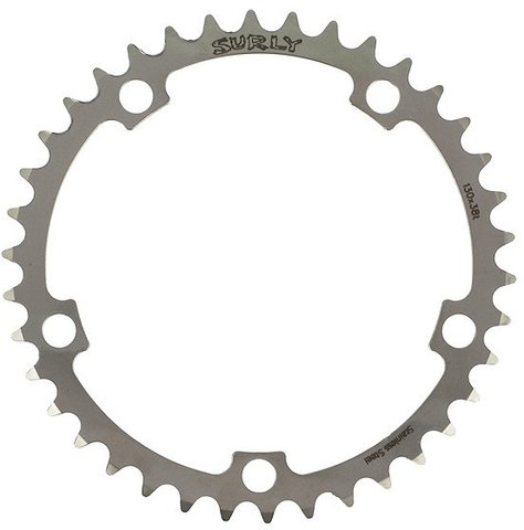 Surly Chainring, 5-arm, 130 mm BCD - stainless steel/38 tooth