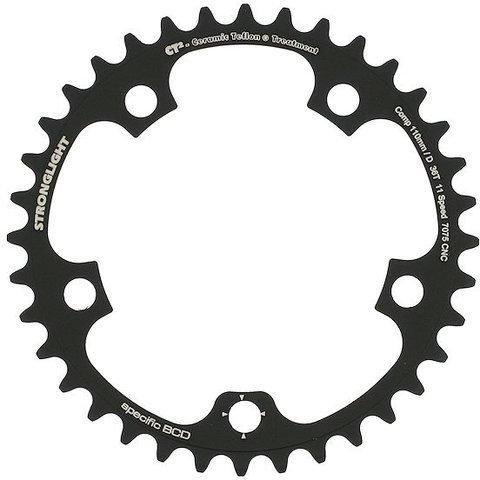 Stronglight CT2 Road Chainring Campagnolo 11-speed, 5-Arm, 110 mm BCD - black/36 tooth