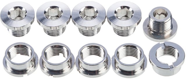 Problem Solvers Chainring Bolts for Singlespeed - silver/6 mm