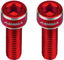 ASHIMA Aluminium Screws for Bottle Cage - red/universal