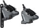 Shimano GRX BR-RX810 + ST-RX810 / BL-RX810 Disc Brake Set - black-grey/set (front+rear)