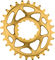 absoluteBLACK Oval Chainring for SRAM Direct Mount 6 mm offset - gold/28 tooth