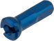 Sapim Polyax Aluminium-Nippel - 20 Stück - blau/14 mm
