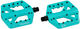 crankbrothers Pédales à Plateforme Stamp 1 LE - turquoise/small