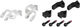 Magura Abrazadera de manillar Shiftmix 1+2 para Shimano I-Spec B / I-Spec II - plata/par