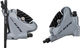 Shimano 105 v+h Set BR-R7070 + ST-R7020 Scheibenbremse - spark silver/Satz (VR + HR)