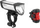 busch+müller Set de iluminación LED Ixon Core + IXXI con aprobación StVZO - negro-plata/universal