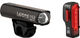 Lezyne Lite Pro 115 Frontlicht + Strip Rücklicht Beleuchtungsset mit StVZO - schwarz/universal