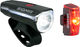 Sigma Aura 60 Front Light + Infinity Rear Light LED Lighting Set w/ StVZO - black/universal