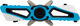 crankbrothers Pédales à Clip Mallet E - electric blue/universal