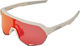100% S2 Hiper Sports Glasses - soft tact off white/hiper red multilayer mirror