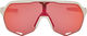 100% S2 Hiper Sportbrille - soft tact off white/hiper red multilayer mirror