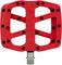 e*thirteen Base Flat Platform Pedals - red/universal