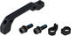 Shimano Disc Brake Adapter for 180 mm Rotors - black/front IS to PM