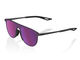100% Legere Coil Mirror Sunglasses - matte gunmetal/purple multilayer mirror