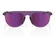 100% Legere Coil Mirror Sunglasses - matte gunmetal/purple multilayer mirror