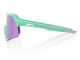 100% S3 Hiper Sports Glasses - soft tact mint/hiper lavender mirror