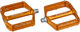 Burgtec Pédales à Plateforme Penthouse Flat MK5 - iron bro orange/universal