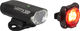 Lezyne Micro 300 + Zecto Beleuchtungsset mit StVZO-Zulassung - schwarz/300 Lumen