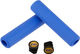 ESI Chunky Silicone Handlebar Grips - blue/130 mm